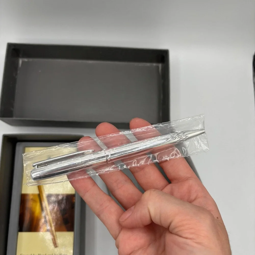 Waterford Lismore Silver Plated Ballpoint Pen W209LI Diamond Cut New in Box